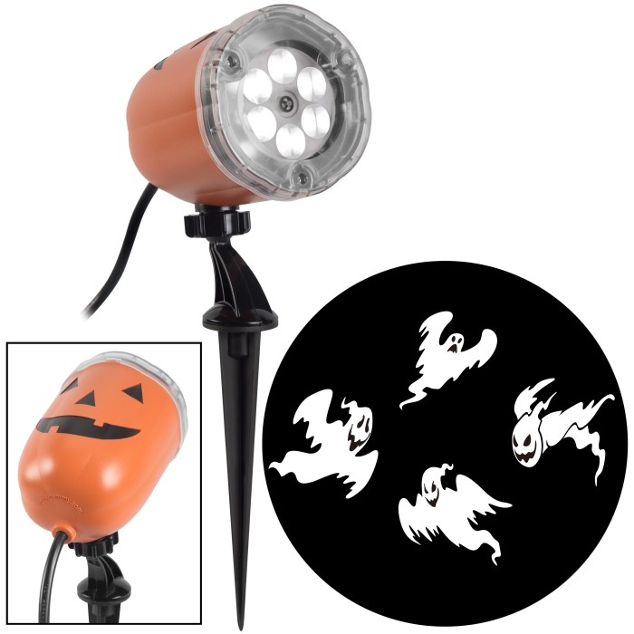 Outdoor projection light with motion halloween decor