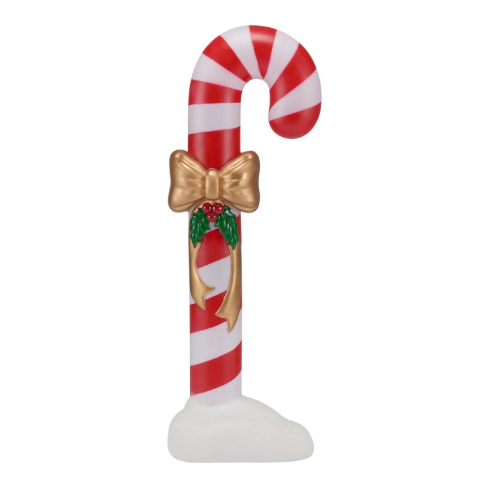 Candy cane outdoor decor