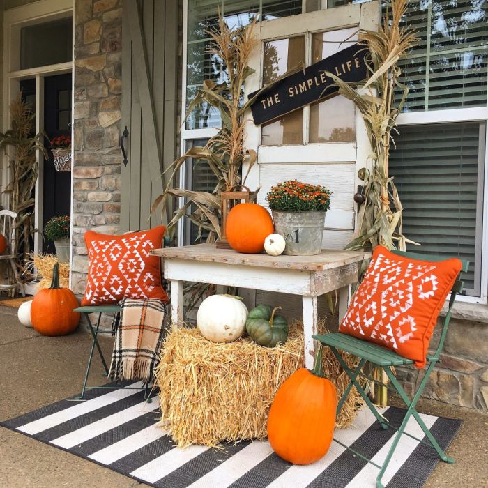 Outdoor decorating fall posted