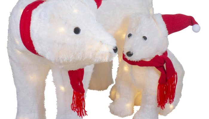 Polar Bear Outdoor Christmas Decor