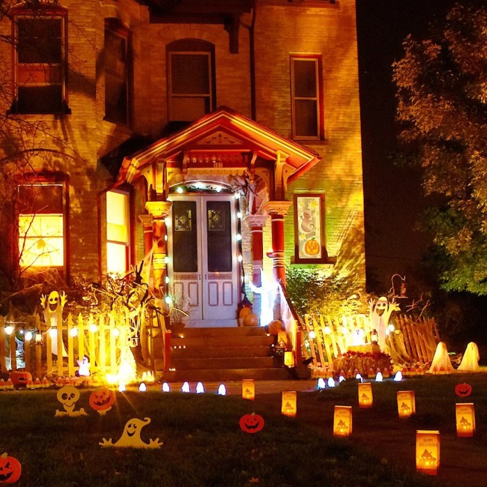 Halloween decor outdoor lights