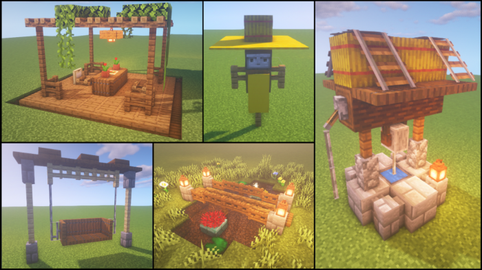 Minecraft outdoor decor ideas