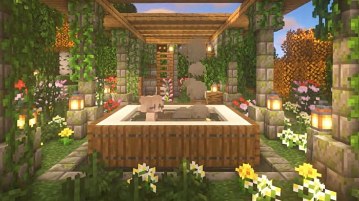 Minecraft outdoor decor ideas