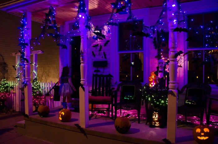 Halloween decor outdoor lights