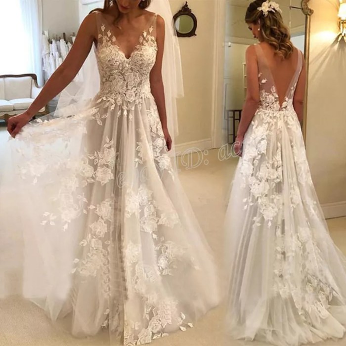 Romantic boho wedding dresses