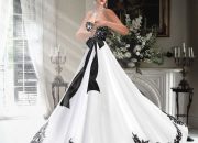 Red Black White Wedding Dress Designs