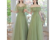 Sage Green Floral Wedding Guest Dress