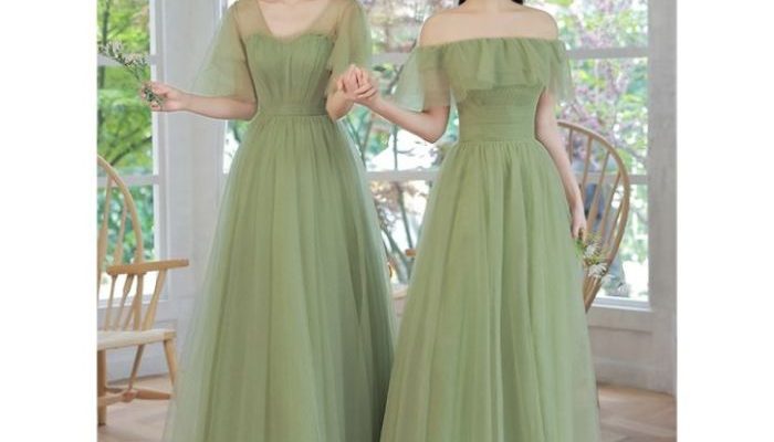 Sage Green Floral Wedding Guest Dress