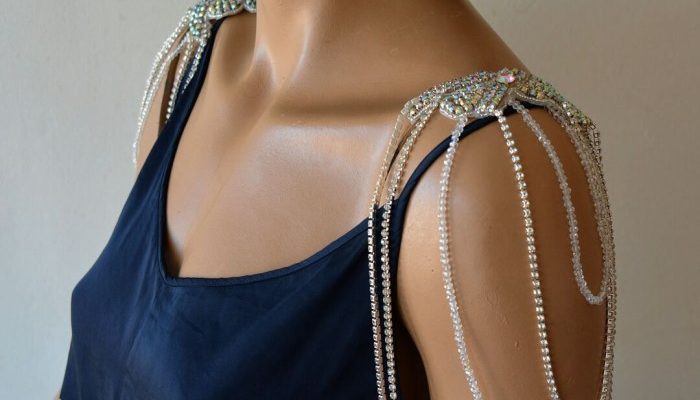 Rhinestone Wedding Dress Straps A Sparkling Guide