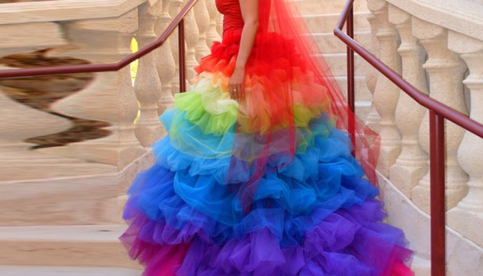 Rainbow Color Wedding Dresses A Trend Report