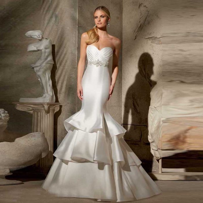 Simple trumpet wedding dresses